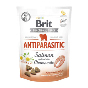 BRIT Functional Snack Antiparasitic, losos, obogaćeno kamilicom, 150 g