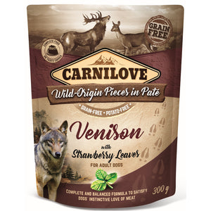 CARNILOVE Wild Origin, pašteta, meso divljači s lišćem jagode, bez žitarica 300g
