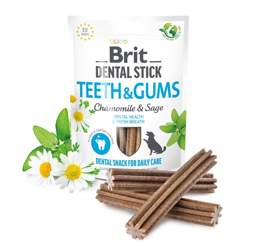 BRIT Dental Stick Teeth & Gums za pse, kamilica/kadulja – Pet-centar.hr