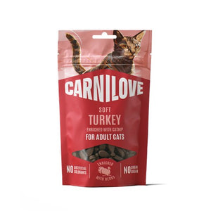 Carnilove Soft Snack, poslastica, puretina s mačjom metvicom, 50 g
