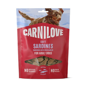 CARNILOVE Mekana poslastica za pse, sardine s divljim češnjakom, 200 g