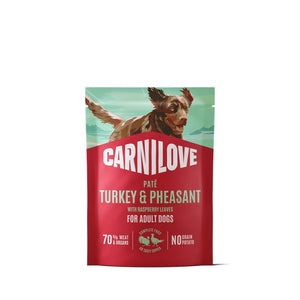 CARNILOVE Pašteta za pse, puretina i fazan s lišćem maline, 300g