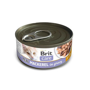 BRIT CARE Real, mesni komadići skuše u umaku, 80g