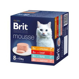 BRIT Premium by Nature, Multipack razni okusi, za mačke, 8*85 gr