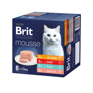 BRIT Premium by Nature Mousse, multipack razni okusi, 8x85g