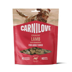 CARNILOVE Hrskava poslastica za pse, janjetina s brusnicama, 200 g