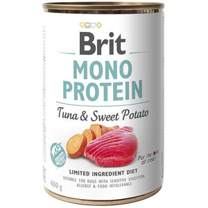 BRIT Mono Protein, tunjevina s batatom, bez žitarica i glutena, 400g