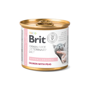 BRIT GF VD Cat Hypoallergenic, kod intolerancija na hranu, konzerva 200g