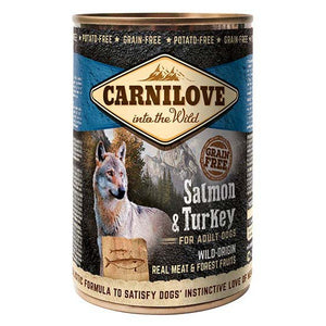 CARNILOVE Losos i puretina, komadi pravog mesa u pašteti, 400g