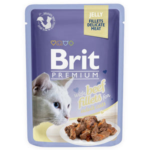 BRIT PREMIUM Fileti u želeu s govedinom, 85 g