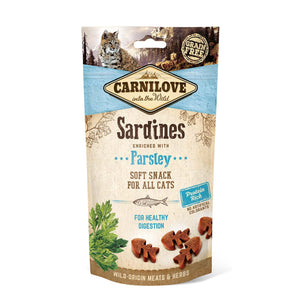 CARNILOVE Soft Snack, srdela s peršinom, polumeka poslastica, 50g
