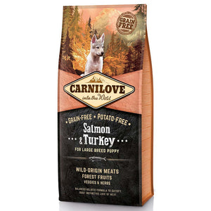 CARNILOVE PUPPY Large, Losos i puretina, bez žitarica