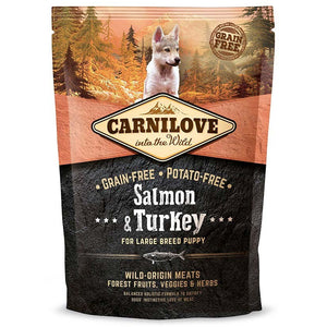 CARNILOVE PUPPY Large, Losos i puretina, bez žitarica