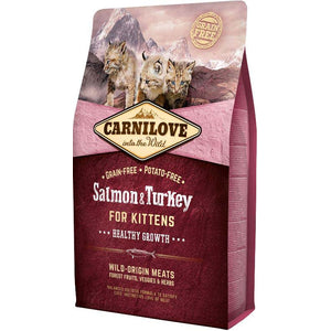 CARNILOVE KITTEN, Losos i puretina, bez žitarica