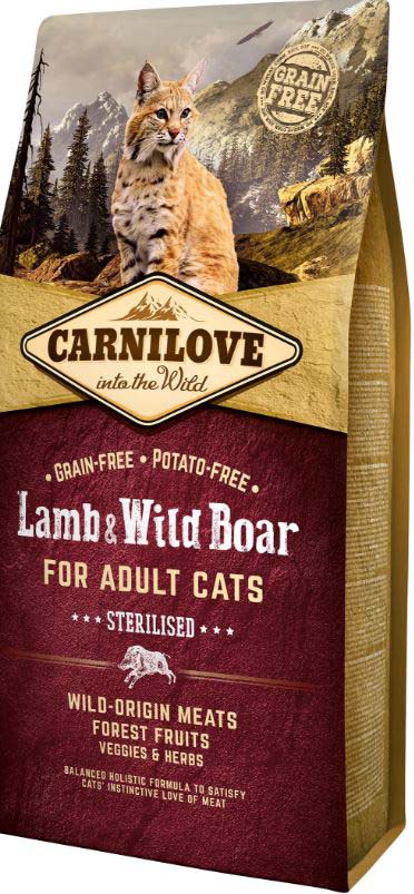 CARNILOVE Sterilised, Janjetina i veprovina, bez žitarica