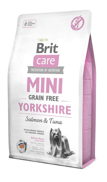 BRIT CARE MINI Yorkshire Losos i Tuna, bez žitarica