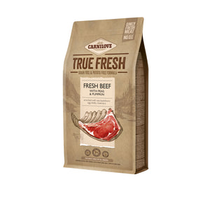 CARNILOVE TF Beef, svježe meso govedine s graškom i bućom, bez žitarica, 1,4kg