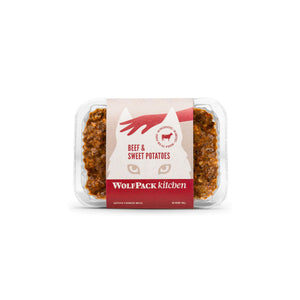 WOLFPACK Kitchen Govedina s batatom, kuhana zamrznuta hrana za pse, 400g