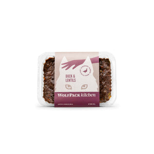 WOLFPACK Kitchen Pačetina s lećom, kuhana zamrznuta hrana za pse, 400g