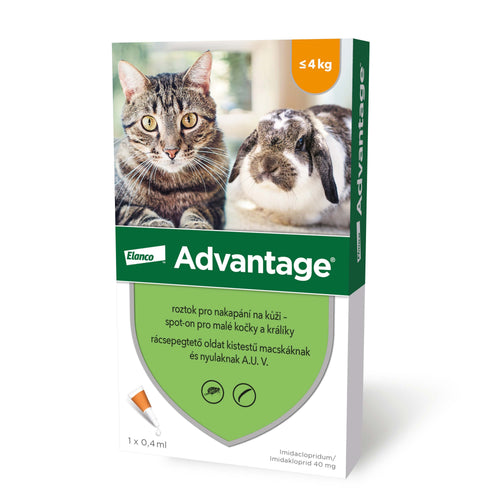 ADVANTAGE (Elanco) SpotOn za macke i kunice 1-4kg 1kom x 0,4ml