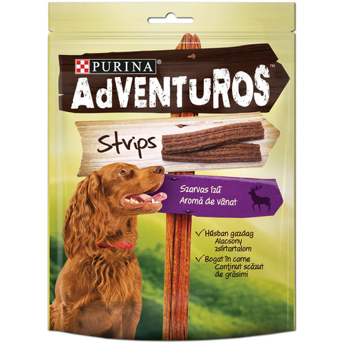ADVENTUROS Strips, slasne trakice s okusom divljaci, 90 g
