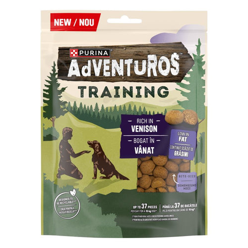 ADVENTUROS Training, bogato srnetinom, poslastice za pse, 115g