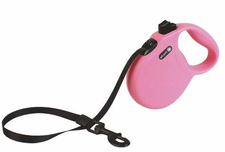 ALCOTT Wanderer Vodilica na regulaciju Large, traka, 5m, do 50kg, roza