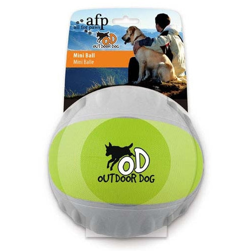 ALL FOR PAWS CLERANCE Outdoor Dog Mini Ball, 10x10x10cm, zelena
