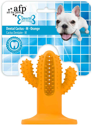 ALL FOR PAWS Dental Dog Chews Cactus Orange M, 9,4x12,3x9,5cm