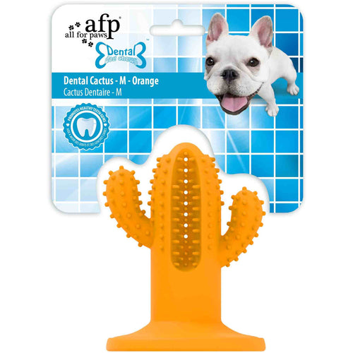 ALL FOR PAWS Dental Dog Chews Cactus Orange M, 9,4x12,3x9,5cm