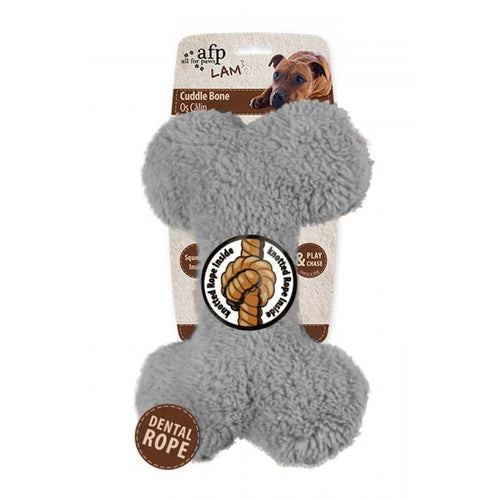 ALL FOR PAWS Lamb Cuddle Bone s konopcem, 23x15x6cm, razne boje