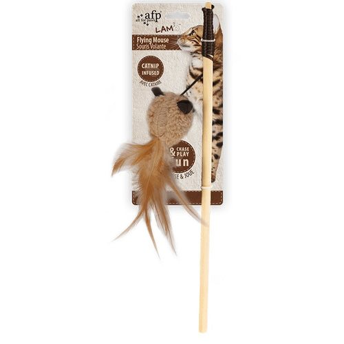 ALL FOR PAWS Lamb Flying Mouse Mahalica s catnipom, 64cm, razne boje