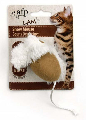 ALL FOR PAWS Lamb Snow Mouse s catnipom, 5cm, razne boje