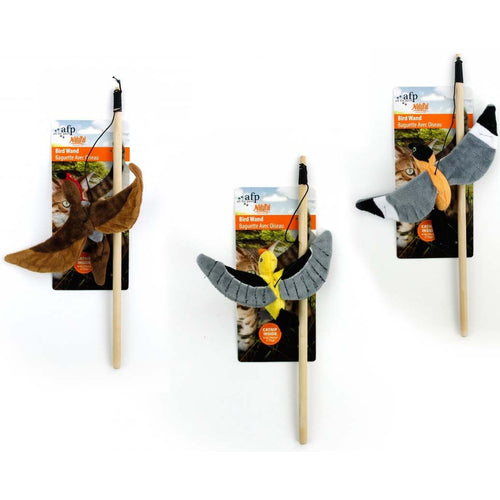 ALL FOR PAWS Natural Instinct Bird Wand Mahalica s ketnipom, 18x13,5x6,5cm