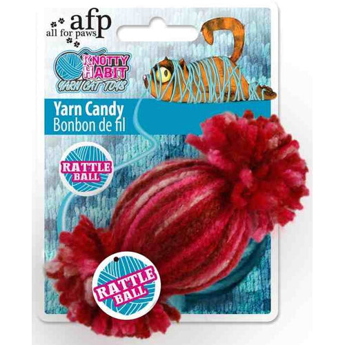 ALL FOR PAWS OUTLET Knotty Habit Candy Vunena igracka sa zveckom, 9,5x5x5cm