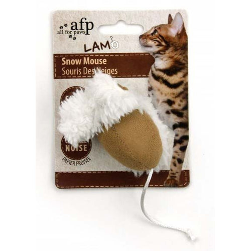 ALL FOR PAWS OUTLET Lamb Snow Mouse s catnipom, 5cm, razne boje