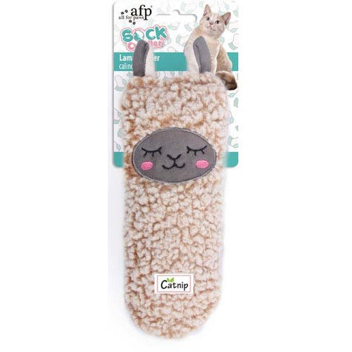 ALL FOR PAWS Sock Cuddler Lama, s catnipom, 24cm