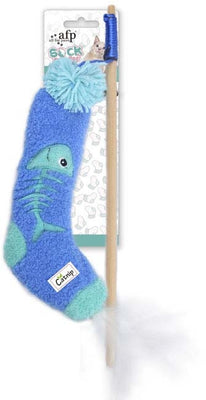 ALL FOR PAWS Sock Wand Fish Mahalica s catnipom, 122x8,5x5,5cm