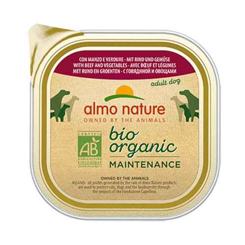 ALMO NATURE Bio Organic Maintenance, s govedinom i povrcem, pasteta za pse, 300g