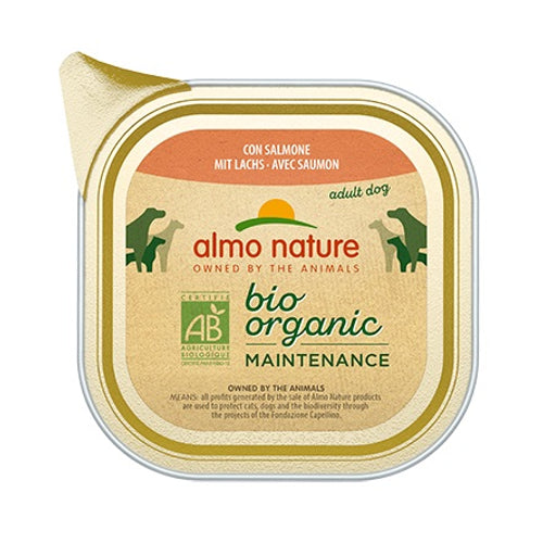 ALMO NATURE Bio Organic Maintenance, s lososom, pasteta za pse, 100g