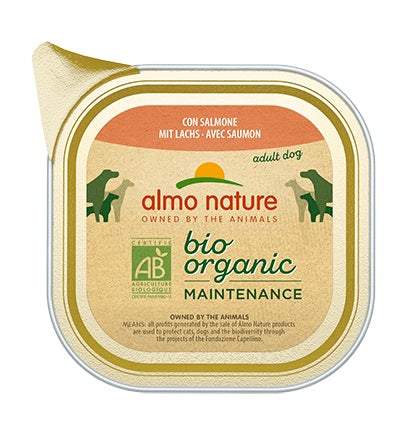 ALMO NATURE Bio Organic Maintenance, s lososom, pasteta za pse, 100g