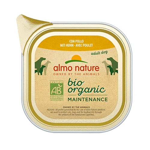 ALMO NATURE Bio Organic Maintenance, s piletinom, pasteta za pse, 100g
