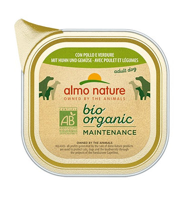 ALMO NATURE Bio Organic Maintenance, s piletinom i povrcem, pasteta za pse, 100g