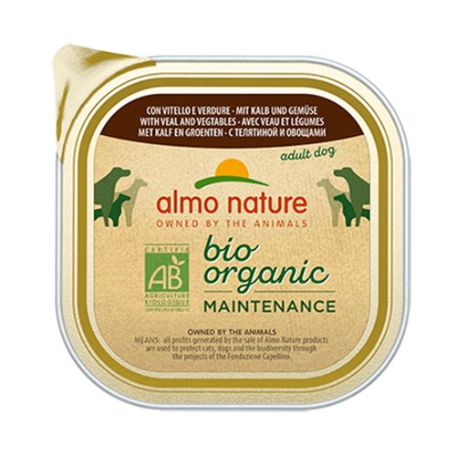 ALMO NATURE Bio Organic Maintenance, s teletinom i povrcem, pasteta za pse, 300g