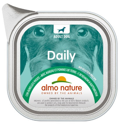 ALMO NATURE Daily, s janjetinom i krumpirom, pasteta za pse, 100g