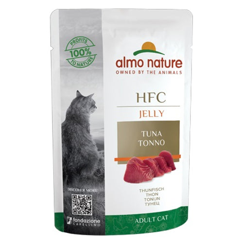 ALMO NATURE HFC, tunjevina u zeleu, vrecica za macke, 55g