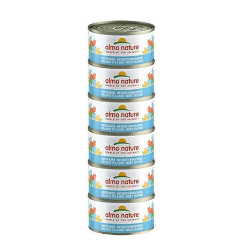 ALMO NATURE HFC Jelly Mega Pack, morski plodovi u zeleu, konzerva za macke 6x70g