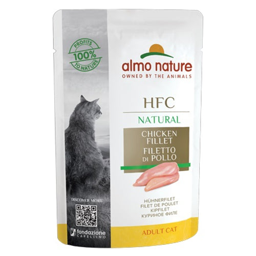 ALMO NATURE HFC Natural, pileci file u umaku, vrecica za macke, 55g