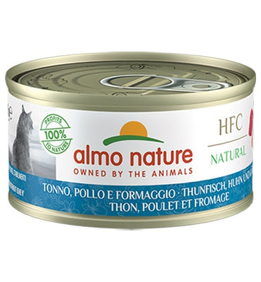 ALMO NATURE HFC Natural, tuna i piletina sa sirom, konzerva za macke, 70g