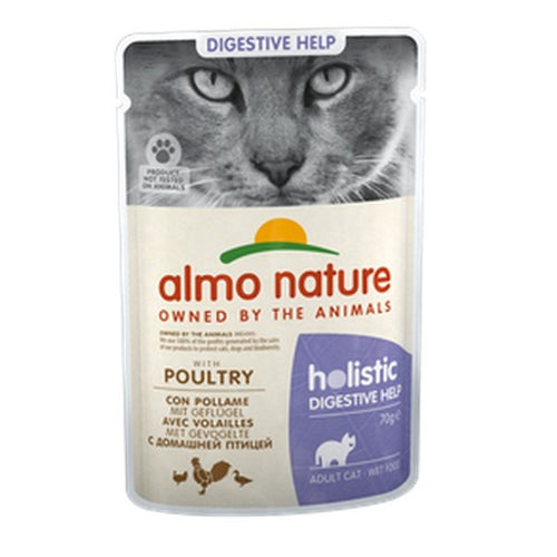 ALMO NATURE Holistic Digestive Help, s peradi, vrecica za macke, 70g